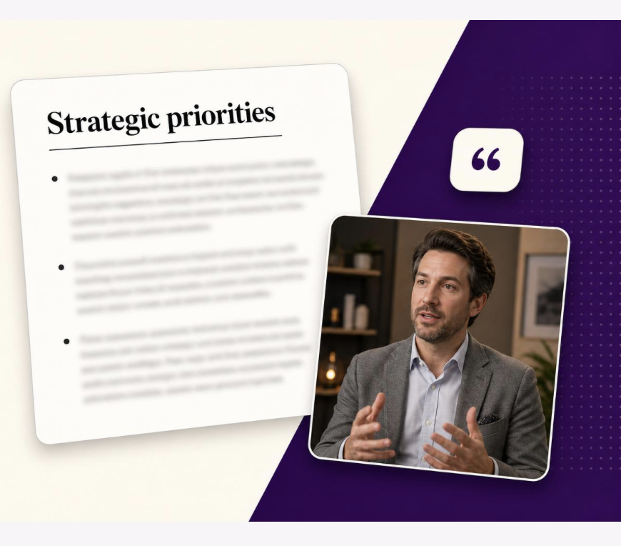 Anonymized buyer strategic priorities